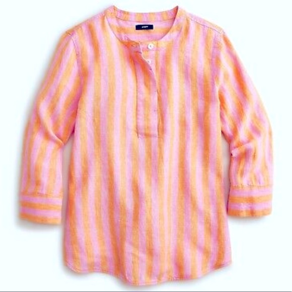 J.Crew Baude Linen Tunic Style AN110 - Picture 1 of 6